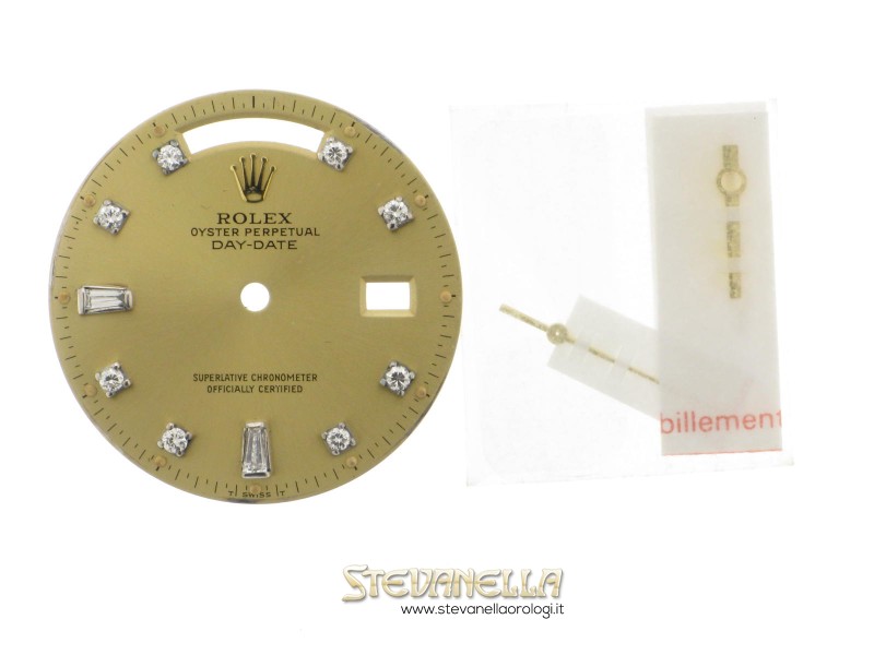 Quadrante oro aftermarket diamanti per Rolex Daydate ref. 18238 18038